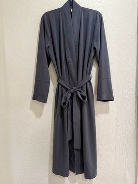 NWT 100% Silk ThirdLove Robe in Graphite XL - Luxe Brushed Washable Silk